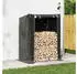 vidaXL Brennholzregal mit Regenschutz 150x100x200cm Verzinkter Stahl (4104955)