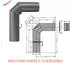 Justus Rauchrohr inkl. Drosselklappe 150mm gussgrau (920093)