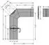 Justus Rauchrohr inkl. Drosselklappe 150mm gussgrau (920093)