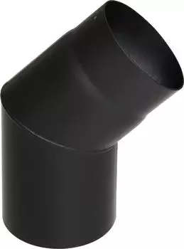 raik Rauchrohrbogen 130mm - 45° schwarz (SH027-130-sw)