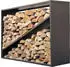 Westmann Kaminholzregal 115x80x35 cm Stahl schwarz