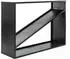 Westmann Kaminholzregal 115x80x35 cm Stahl schwarz