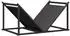 vidaXL Brennholzregal Schwarz 70x43x34,5cm Kaltgewalzter Stahl