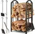 Kesser Kaminholzregal 5-teiliges Set Metall Stahl 40x30x74,5cm
