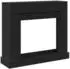 vidaXL Kaminumrandung Holzwerkstoff Schwarz 100x30x87,5cm (854563)