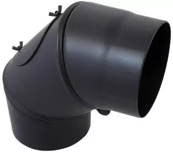 Bertrams Segmentbogen DN120 3-tlg. drehbar pulverbeschichtet schwarz (08SB120RV)