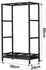 DanDiBo Kaminholzregal Metall mit Schublade, 80cm, schwarz (96356)