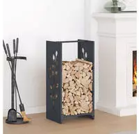 vidaXL Brennholzregal Anthrazit 40x30x80 cm Kaltgewalzter Stahl