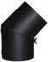 Kamino Flam Ofenrohr Bogen 45° Senotherm mit Tür Ø130mm, 2mm, schwarz (331754)