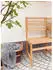 Dehner Kaminkorb mit Jute, 2 Tragegriffe, 60x40x47cm, Weide, dunkelbraun (5453303)