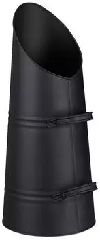 Relaxdays Kohlensch&uuml;tte 16L, Metall, Schwarz