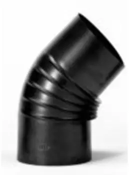 FireFix Kaminrohrbogen gebl&auml;ut 45&deg; &oslash; 130 mm