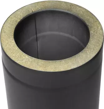 raik Rauchrohr Coltherm doppelwandig mit Isolierung, Durchmesser 150 mm, Länge 1000 mm, Schwarz (SH30011483-sw)