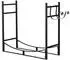 Costway Kaminholzregal mit Anzündholzhaltern, Metall, 84x33x76cm (AB92038)