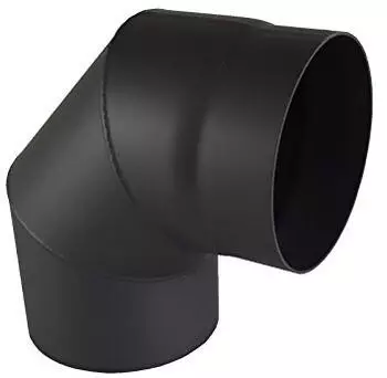 Kamino Flam Bogenknie 90&deg; Stahl Senotherm&reg; gussgrau &Oslash;150mm (331896)