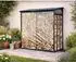 QUICK STAR Wetterschutzwand PVC transparent 126x177cm für Kaminholzunterstand (40072)