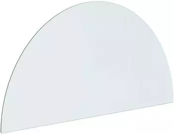 vidaXL Feuerstelle Glasplatte Transparent 1000x500mm