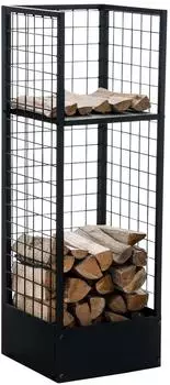 CLP Forrest Kaminholzregal Metall, 2 Ebenen, schwarz (1617857120)