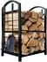 QUICK STAR Kaminholzregal Metall schwarz 45x30x74cm mit Kaminbesteck (47498)