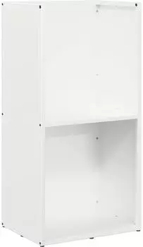 vidaXL Brennholzregal Wei&szlig; 40x30x80cm Kaltgewalzter Stahl (864188)