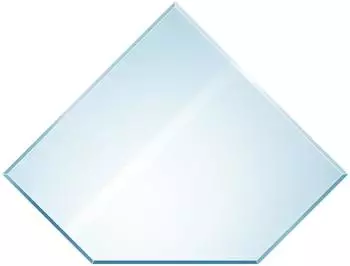 raik Kamin Glasbodenplatte Diamant 2 ESG transparent mit Facette 125x125cm (Diamant 2)
