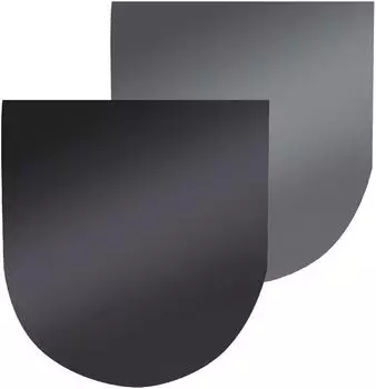 FireFix Rundbogen Stahlbodenplatte Schwarz/Dunkelgrau 110x100cm 1,5mm (1558/3)