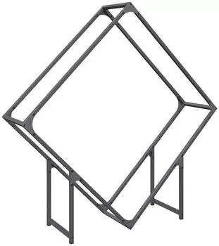 vidaXL Brennholzregal Anthrazit 100x25x100cm Kaltgewalzter Stahl (864289)