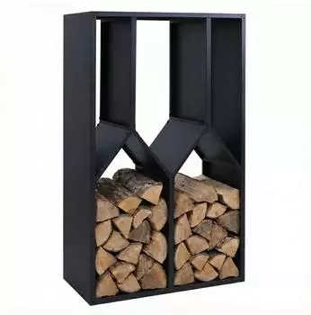 MCW MCW-P76 Brennholzregal Outdoor Metall 160x95x50cm Anthrazit (100427)