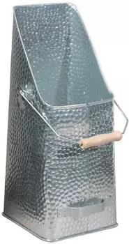 Turk Kohlenf&uuml;ller Metall verzinkt geh&auml;mmert, 48cm (Kohlenkanne)