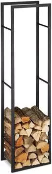 Relaxdays Kaminholzregal Stahl 170x44,5x30cm schwarz (10028772)