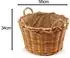 kobolo Kaminholzkorb Rattan Lacak mit abnehmbarem Leinenstoff, braun