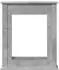 vidaXL Kaminumrandung Holzwerkstoff Betongrau 75x20x87,5cm (854583)