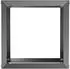 hiyard Wooker Square 49x49cm matt-schwarz