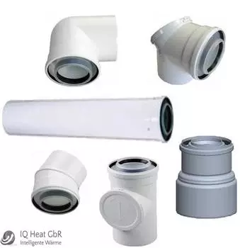 Bosch FC-CER80-87 Doppelrohrbogen konzentrisch DN80/125 87° mit Prüföffnung (7738112665)