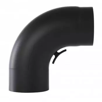 Kamino Flam Bogenknie 90° Senotherm® Ø150mm, schwarz (122721)