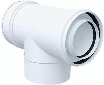 Bertrams Polyline LAS Revisionsbogen 87&deg;, innen, wei&szlig;, DN 80/125 (41RB87-80)