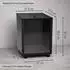 MS Beschläge Pelletwagen 37x52x37cm schwarz mit Deckel und Sichtfenster (KB-HK-002-HAN)