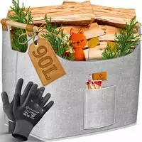 KESSER&reg; Brennholzkorb 60 Liter | Kaminholztasche extra dicker Filz |...