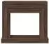 vidaXL Kaminumrandung Holzwerkstoff braune Eichen-Optik 100x30x87,5cm (854568)