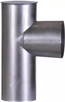 FireFix Kapselknie Ofenrohr Stahlblech 300mm &Oslash;120mm (A120/KK)