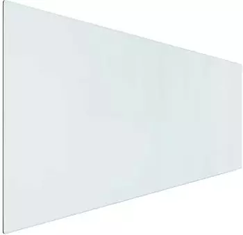 vidaXL Feuerstelle Glasplatte Transparent 120x50cm