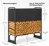 osoltus Kaminholzregal 132x117cm mit Abdeckung