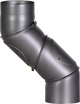 FireFix Universal-Ofenrohrbogen Stahl 150mm 0-90&deg; verstellbar, dunkelgrau (RD150/UB)