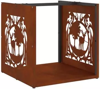 vidaXL Brennholzregal 40x40x40cm Wetterfester Stahl (864254)