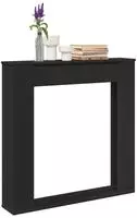 vidaXL Kaminumrandung Schwarz 100x20x100 cm Holzwerkstoff
