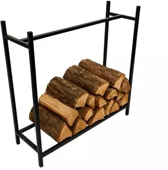 Begryf Kaminholzregal Metall 110cm Schwarz