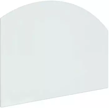 vidaXL Feuerstelle Glasplatte Transparent 80x60cm