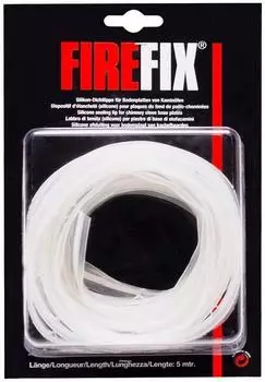 FireFix Silikon-Dichtlippe f&uuml;r Glasbodenplatten, selbstklebend, transparent (1950/D)