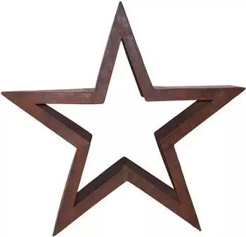 HOFMANN LIVING AND MORE Kaminholzregal "Stern" Eisen rostbraun 86x86x26cm (59287253-0)