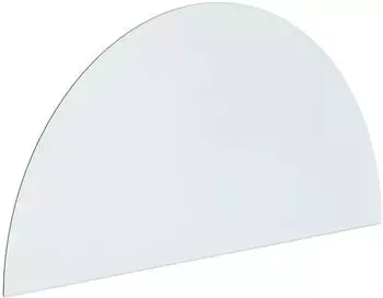 vidaXL Feuerstelle Glasplatte Transparent 1200x600mm